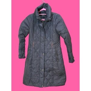 Express Winter Coat Quilted Parka Mocha/Brown Size S/P Long And Classy Warm HOT!